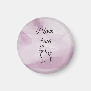 I love cats magnet