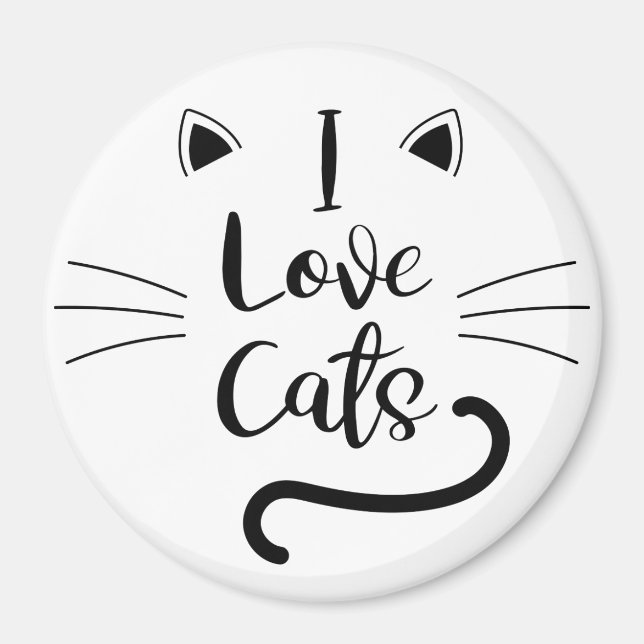 I Love Cats Magnet (Front)