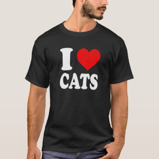 I Love Cats Premium  T-Shirt