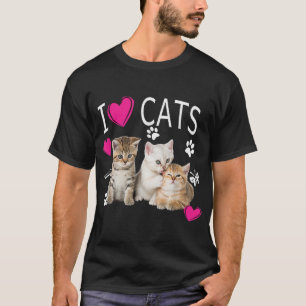 I Love Cats Shirt  Cat lover  I love Kittens 