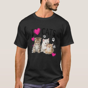 I Love Cats Shirt Cat lover Tee I love Kittens T s