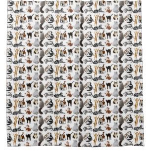 I Love Cats Shower Curtain