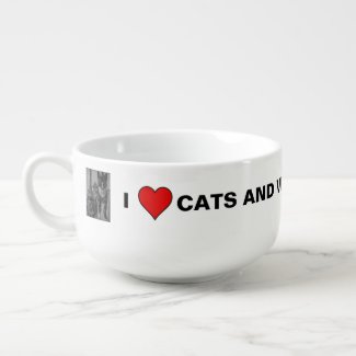 I love cats soup bowl