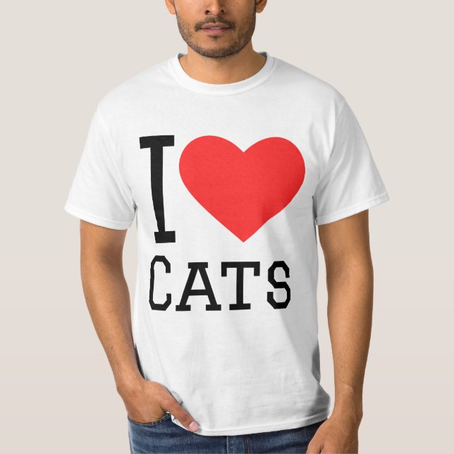 I love cats  T-Shirt (Front)
