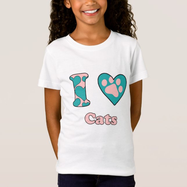 I love Cats T-Shirt (Front)