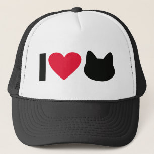 I love cats trucker hat