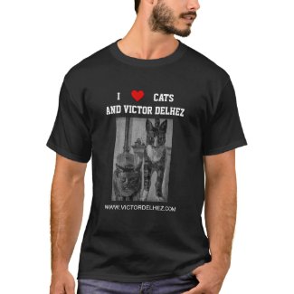 I love cats (White letters) T-Shirt