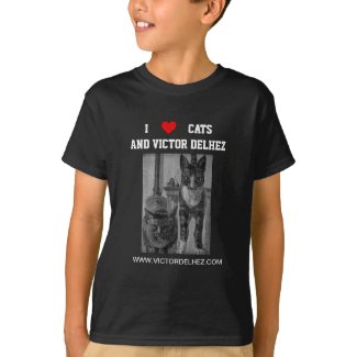 I love cats (White letters) T-Shirt
