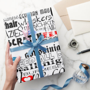 I Love Cats Wrapping Paper