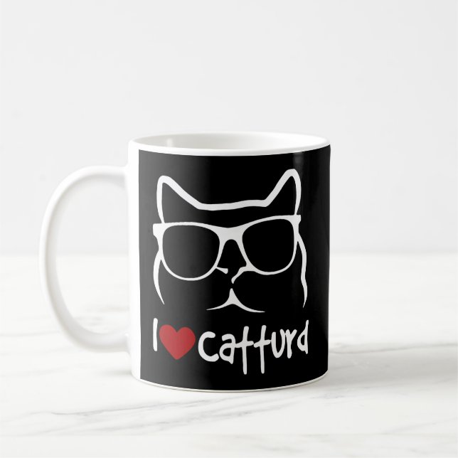 I Love Catturd Coffee Mug (Left)