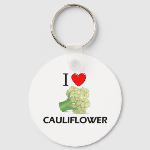 I Love Cauliflower Key Ring