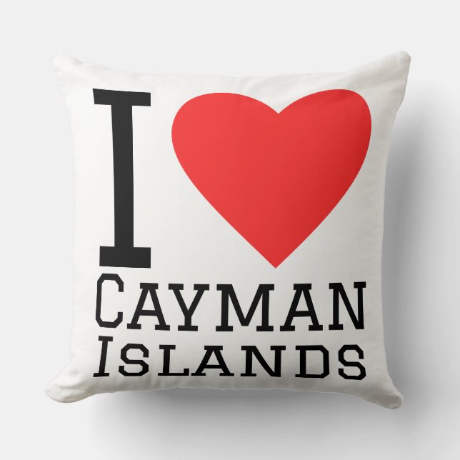 I love Cayman Islands  Cushion (Front)