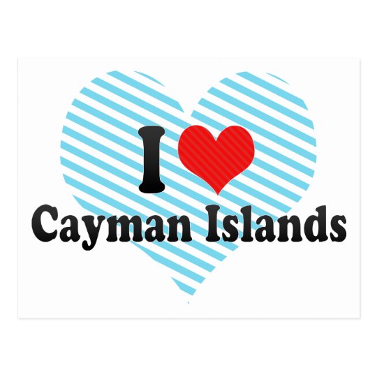 I Love Cayman Islands Postcard