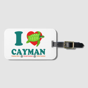 I Love Cayman Luggage Tag