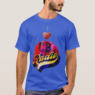 I Love CB HAM Radio Vintage Heart Design T-Shirt