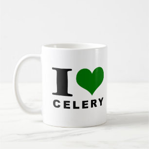 I love celery, Celery lover Coffee Mug
