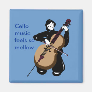 i love cello music magnet