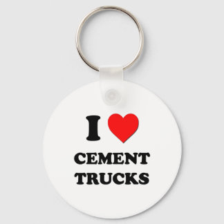 I love Cement Trucks Key Ring