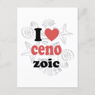 I love Cenozoic funny quote for scientists Announcement Postcard