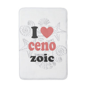 I love Cenozoic funny quote for scientists Bath Mat