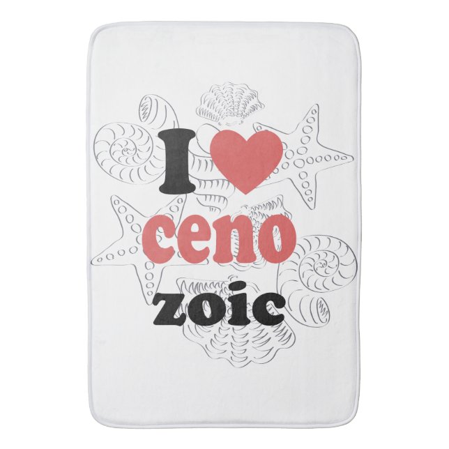 I love Cenozoic funny quote for scientists Bath Mat (Front Vertical)