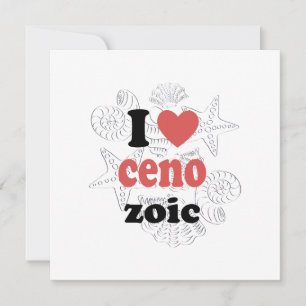 I love Cenozoic funny quote for scientists Card
