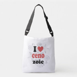 I love Cenozoic funny quote for scientists Crossbody Bag