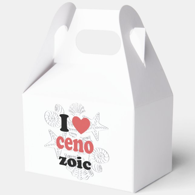 I love Cenozoic funny quote for scientists Favour Box (Back)