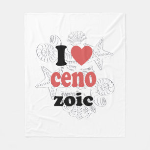 I love Cenozoic funny quote for scientists Fleece Blanket