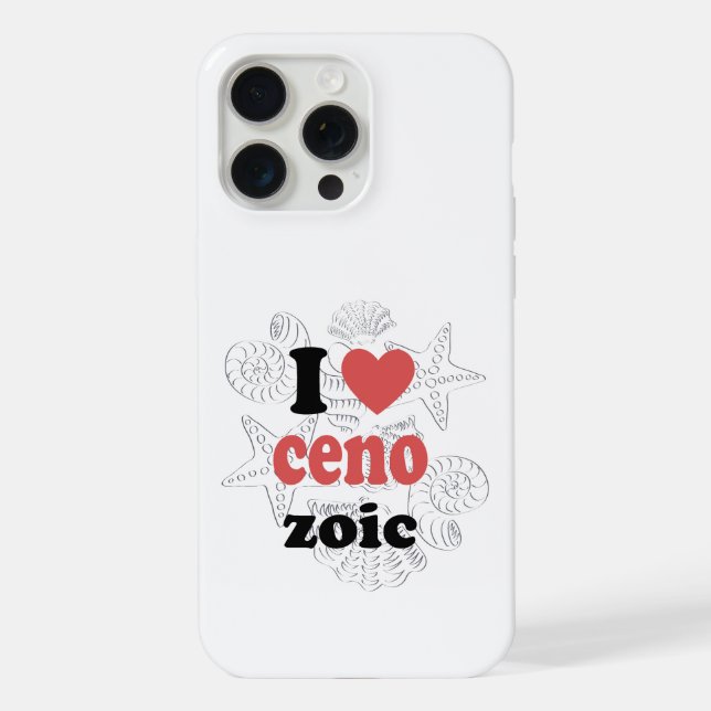 I love Cenozoic funny quote for scientists iPhone Case (Back)