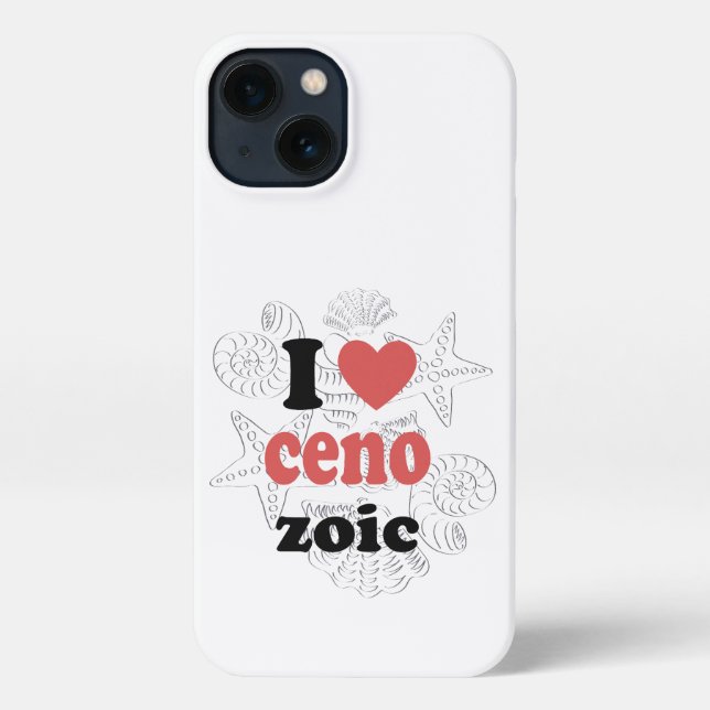 I love Cenozoic funny quote for scientists iPhone Case (Back)