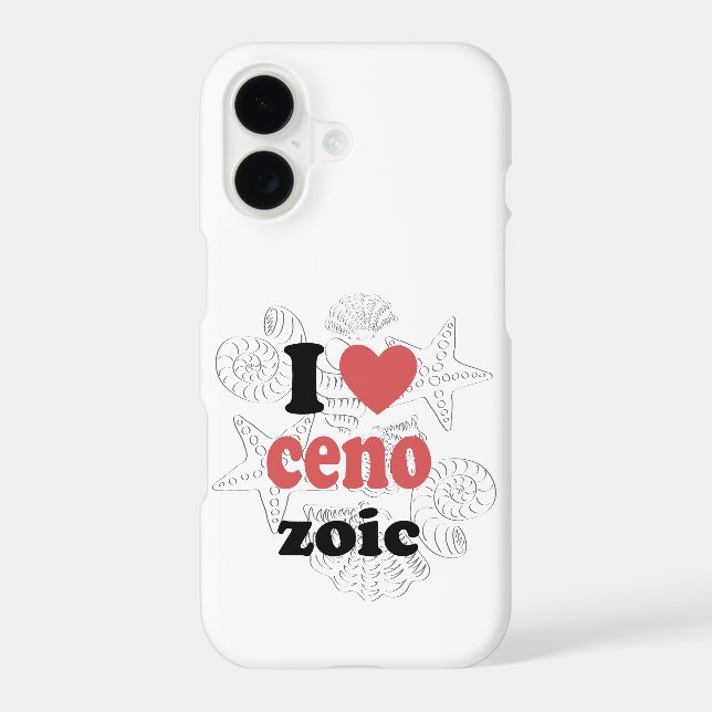 I love Cenozoic funny quote for scientists iPhone Case (Back)