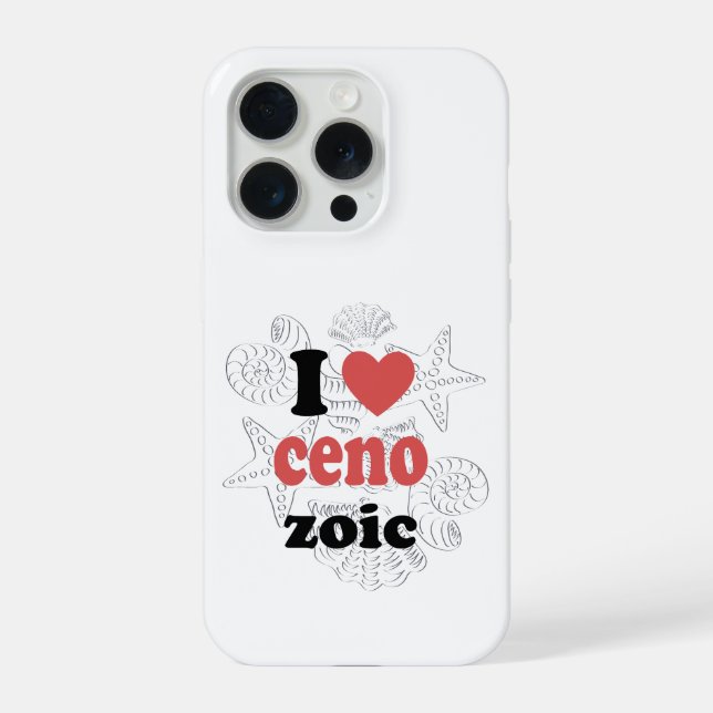 I love Cenozoic funny quote for scientists iPhone Case (Back)