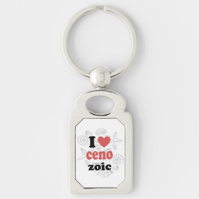 I love Cenozoic funny quote for scientists Key Ring (Front)