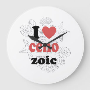 I love Cenozoic funny quote for scientists Large Clock