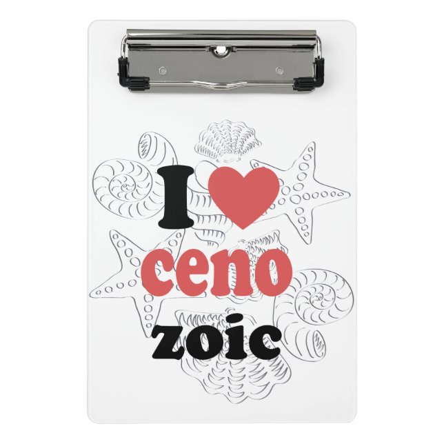 I love Cenozoic funny quote for scientists Mini Clipboard (Front)