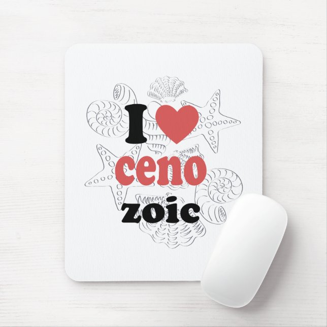 I love Cenozoic funny quote for scientists Mouse Mat (With Mouse)