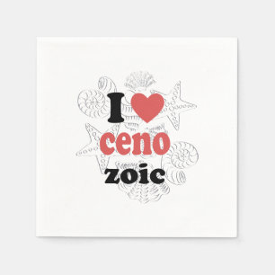 I love Cenozoic funny quote for scientists Napkin