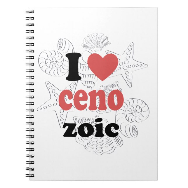 I love Cenozoic funny quote for scientists Notebook (Front)