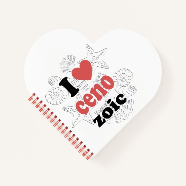 I love Cenozoic funny quote for scientists Notebook (Front)