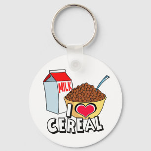 I LOVE CEREAL KEY RING