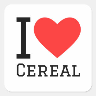 I love cereal square sticker