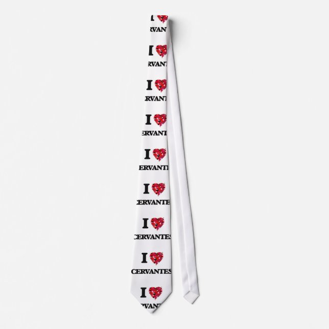 I Love Cervantes Tie (Front)