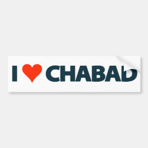 I LOVE CHABAD BUMPER STICKER