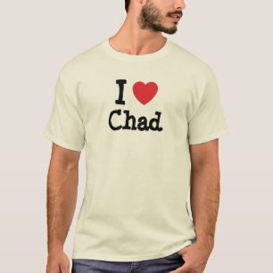 I love Chad heart custom personalised T-Shirt