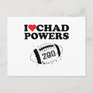 I love Chad Powers 200 American Football Undercove Holiday Postcard