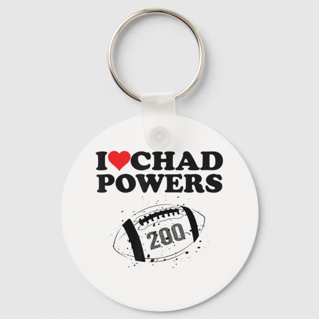I love Chad Powers 200 American Football Undercove Key Ring (Front)