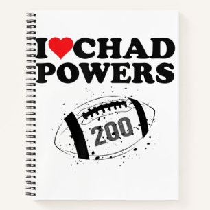 I love Chad Powers 200 American Football Undercove Notebook