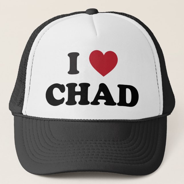 I Love Chad Trucker Hat (Front)