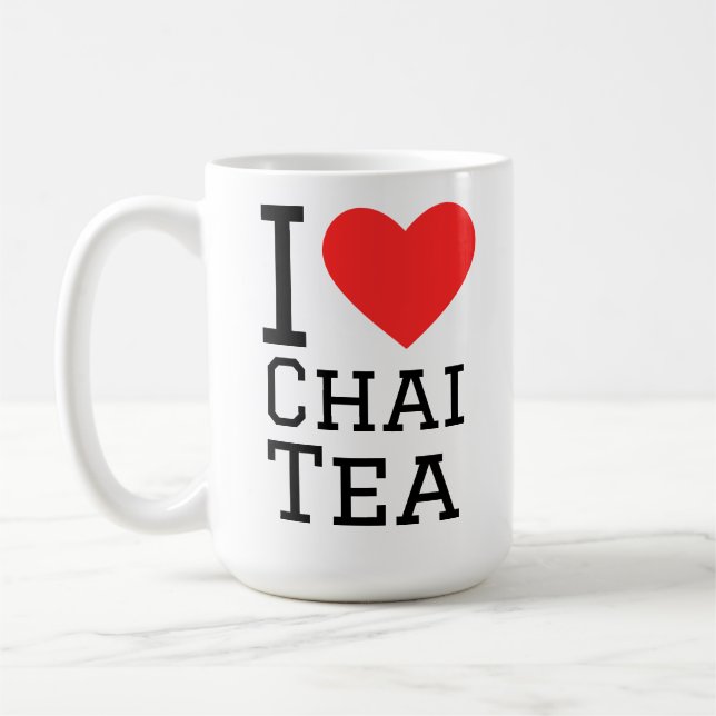 I love chai tea coffee mug (Left)